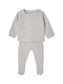 Baby-Set: Pullover & Hose, Merino und Kaschmir