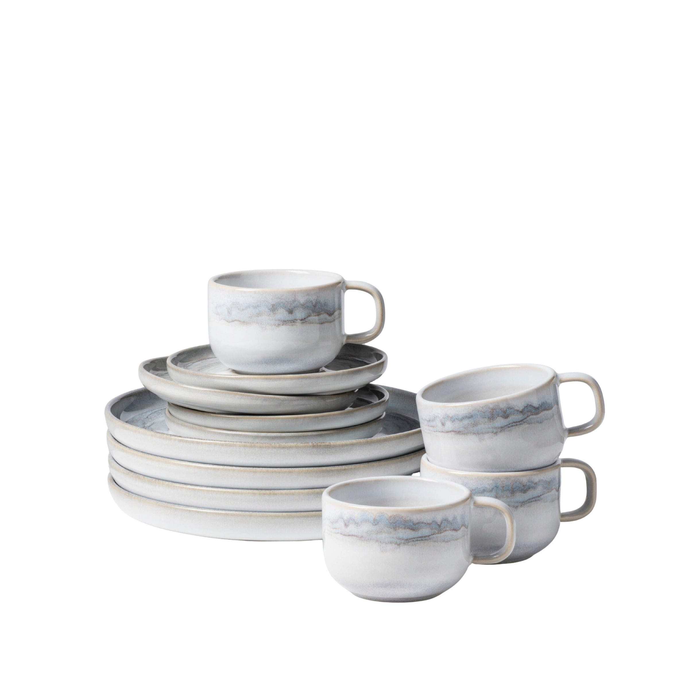 Kaffeeservice, Steinzeug TIEFER SEE