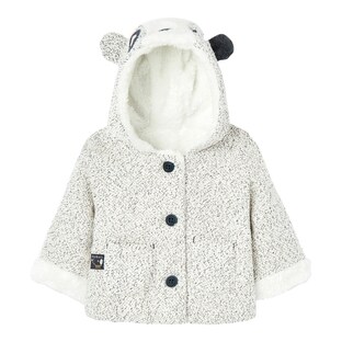 Strick-Plüschjacke Panda