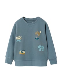 Jungen Sweatshirt mit Tier-Motiven