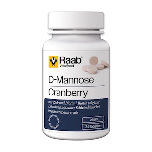 D-Mannose-Cranberry Lutschtabletten, Geschmack Waldfrucht, 24 Stück, 52,8 g