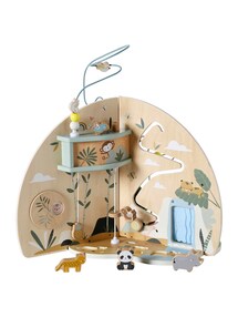 Baby Activity-Center mit 3 Spielwelten, Holz FSC©