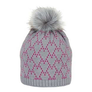 Bonnet d’hiver en maille pompon coeur