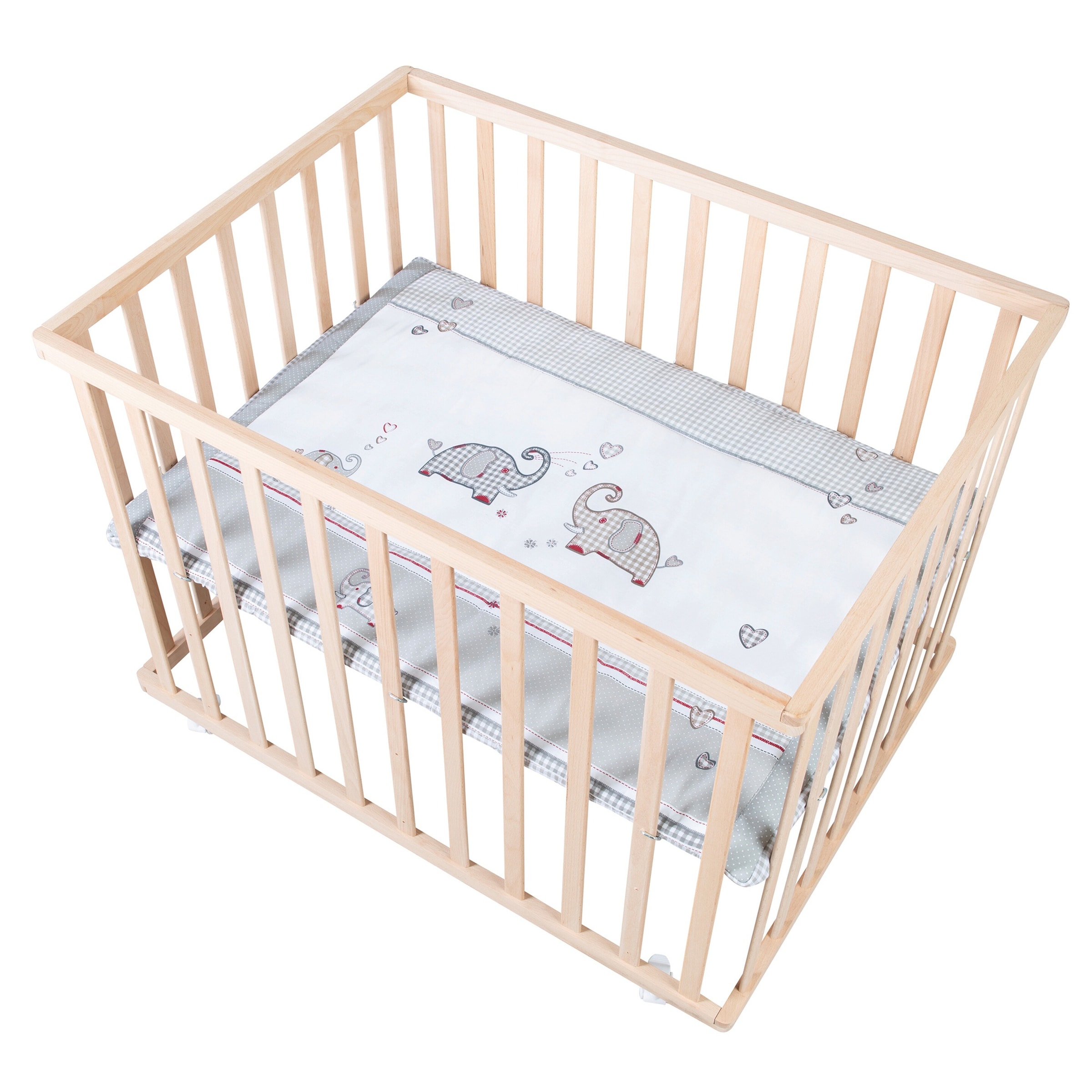 Roba Laufgitter 100x75 Jumbo twins grau
