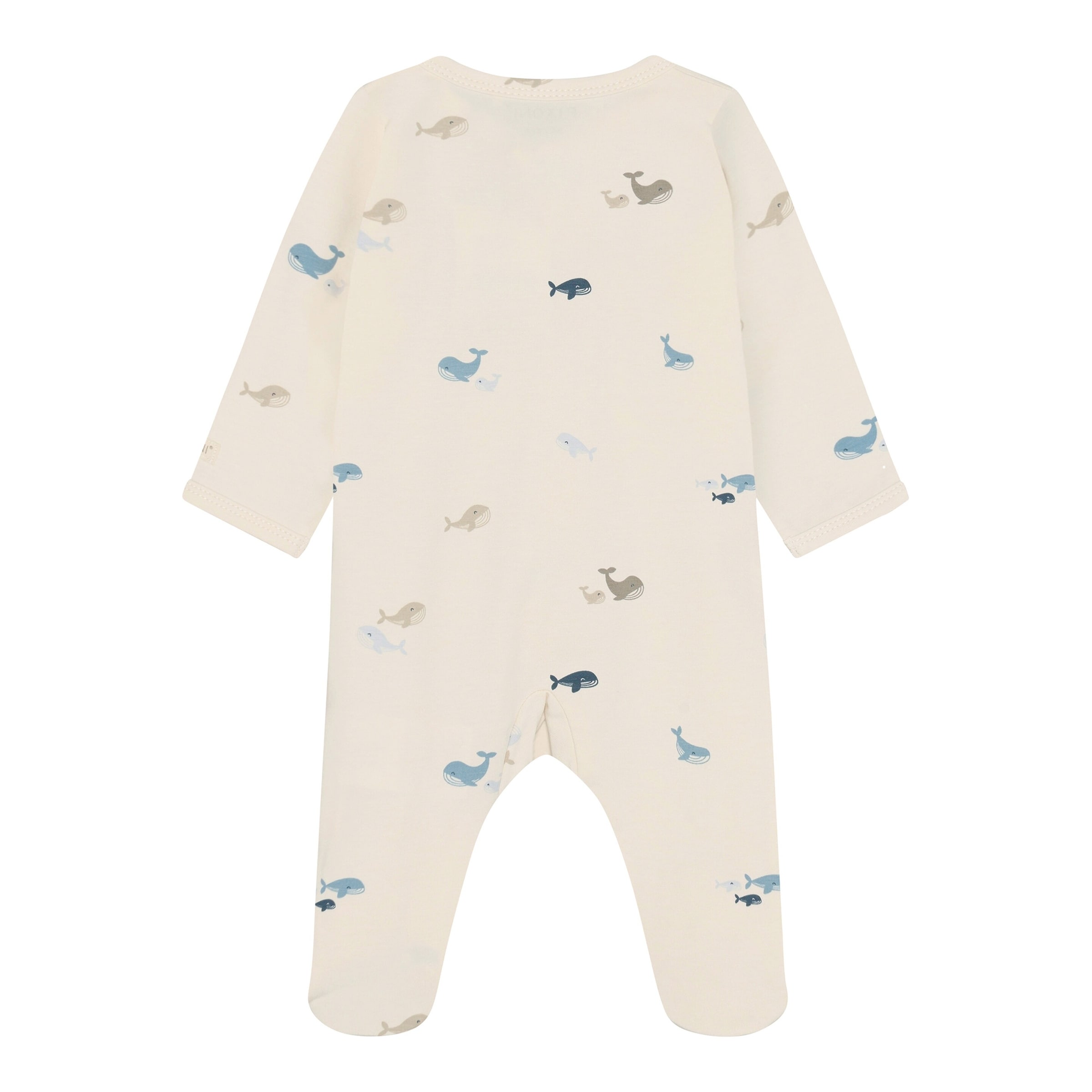 Fixoni Schlafoverall mit Fuß Wale