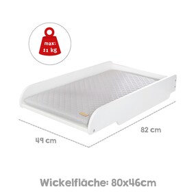 Wickelplatte roba Style grau 