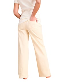 Weite Umstands-Jeans mit Seamless-Einsatz am Bauch, Bio-Baumwolle, Bundweite verstellbar