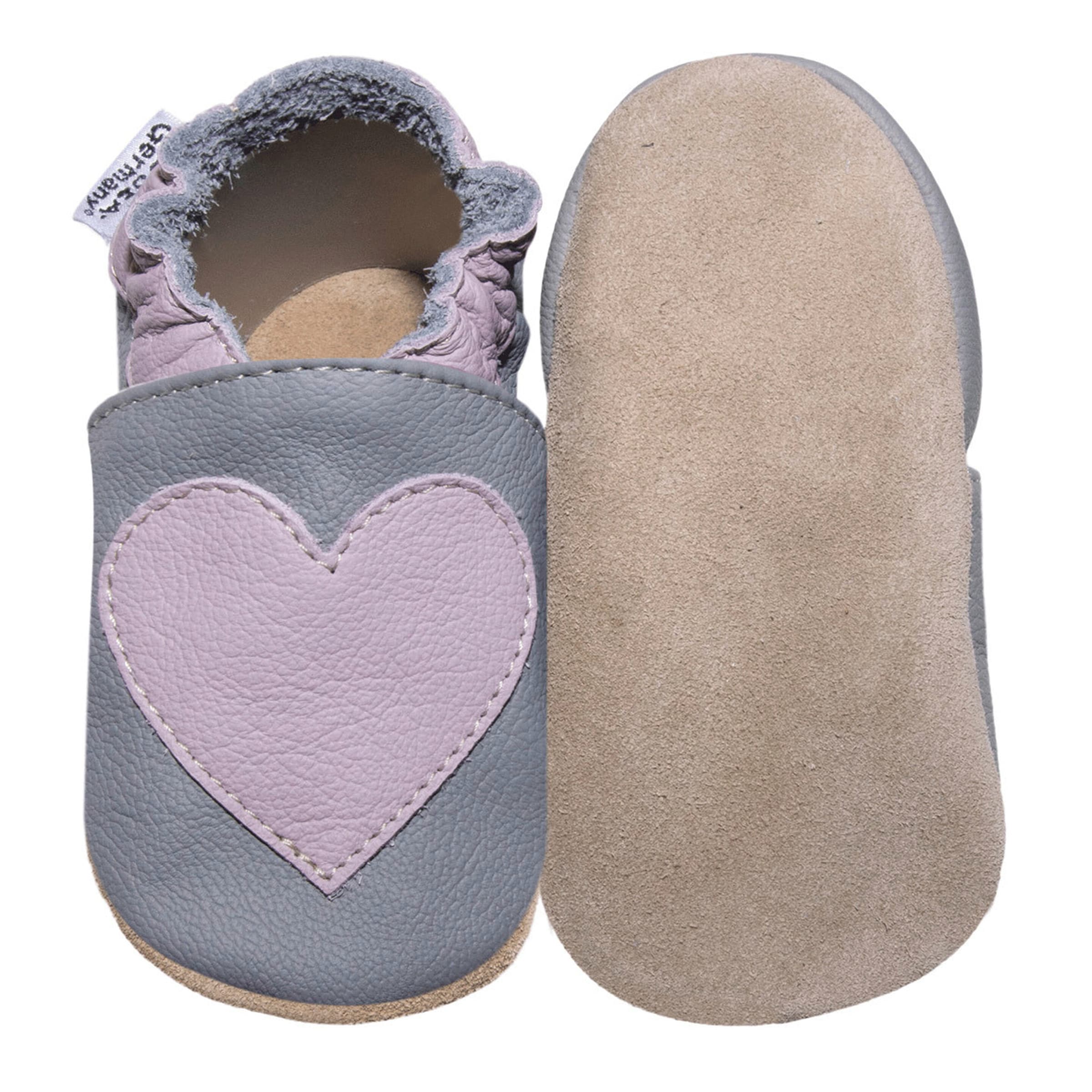 Hobea-Germany Krabbelschuhe Herz rosa