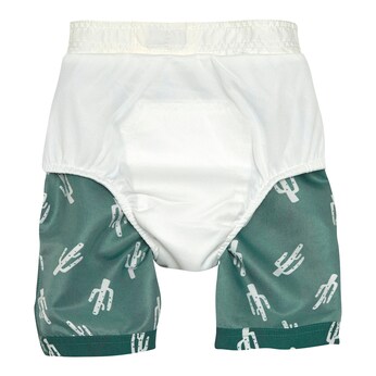 Badeshorts mit Windeleinsatz Kakteen
