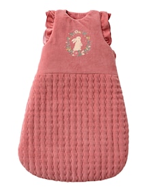 Baby Winterschlafsack VERZAUBERTER HASE mit Volant und abnehmbaren Ärmeln