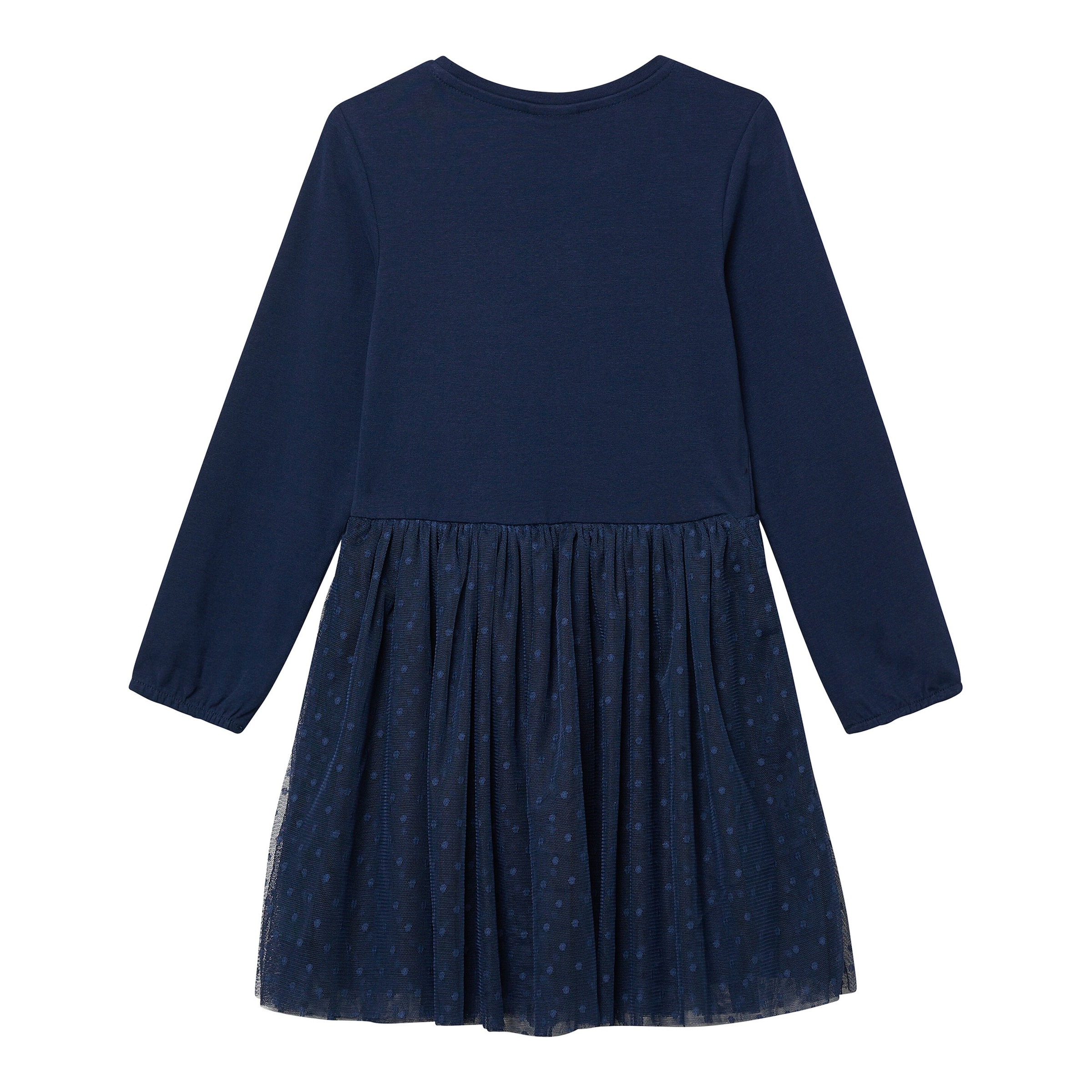 S.Oliver Kleid langarm mit Tüllrock Leoprint