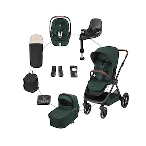 Kombikinderwagen Oxford+ Travel-Set inkl. Pebble 360 Pro 2, Familyfix 360 Pro und Zubehör-Set