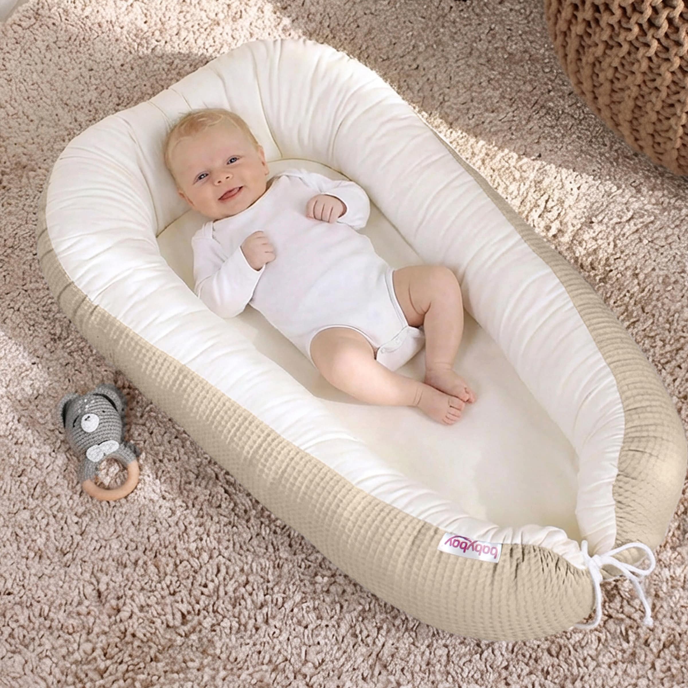 Thumbnail - Babybay® Kuschelnestchen Waffelpiqué 50x90 cm