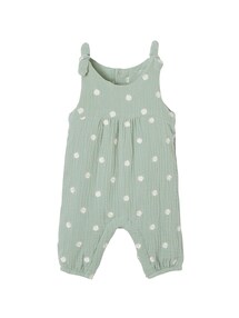 Mädchen Baby Overall, bestickte Motive
