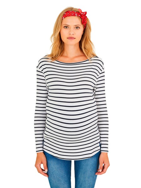 weiß/blau gestreift