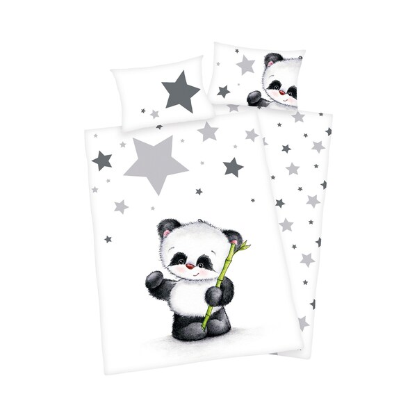Parure De Lit Enfant - Panda Housse De Couette 100X135 Cm Et Taie  D'Oreiller 40X60 Cm - Dessins Animés Housses De Couettes En[J2489] -  Cdiscount Maison