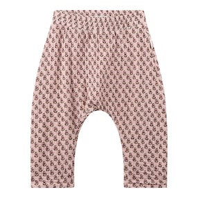 Pantalon en mousseline fleurs avec doublure