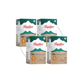4er Pack Bio Anfangsmilch 1  600 g