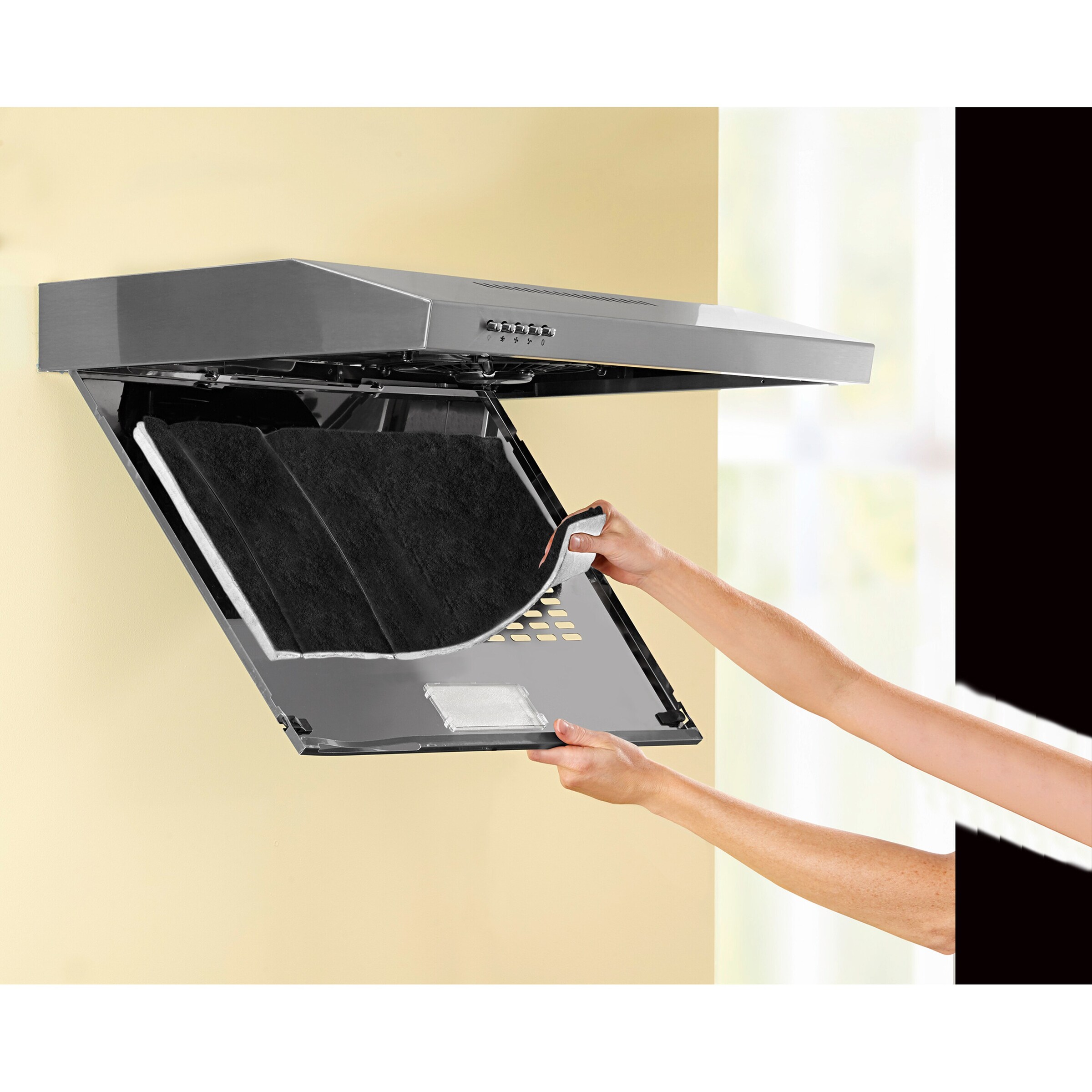 SMART-T-HAUS Universal-Filter Für Dunstabzugshauben – 57x47 Cm, Mit Wechselanzeige (weiß → Rot)