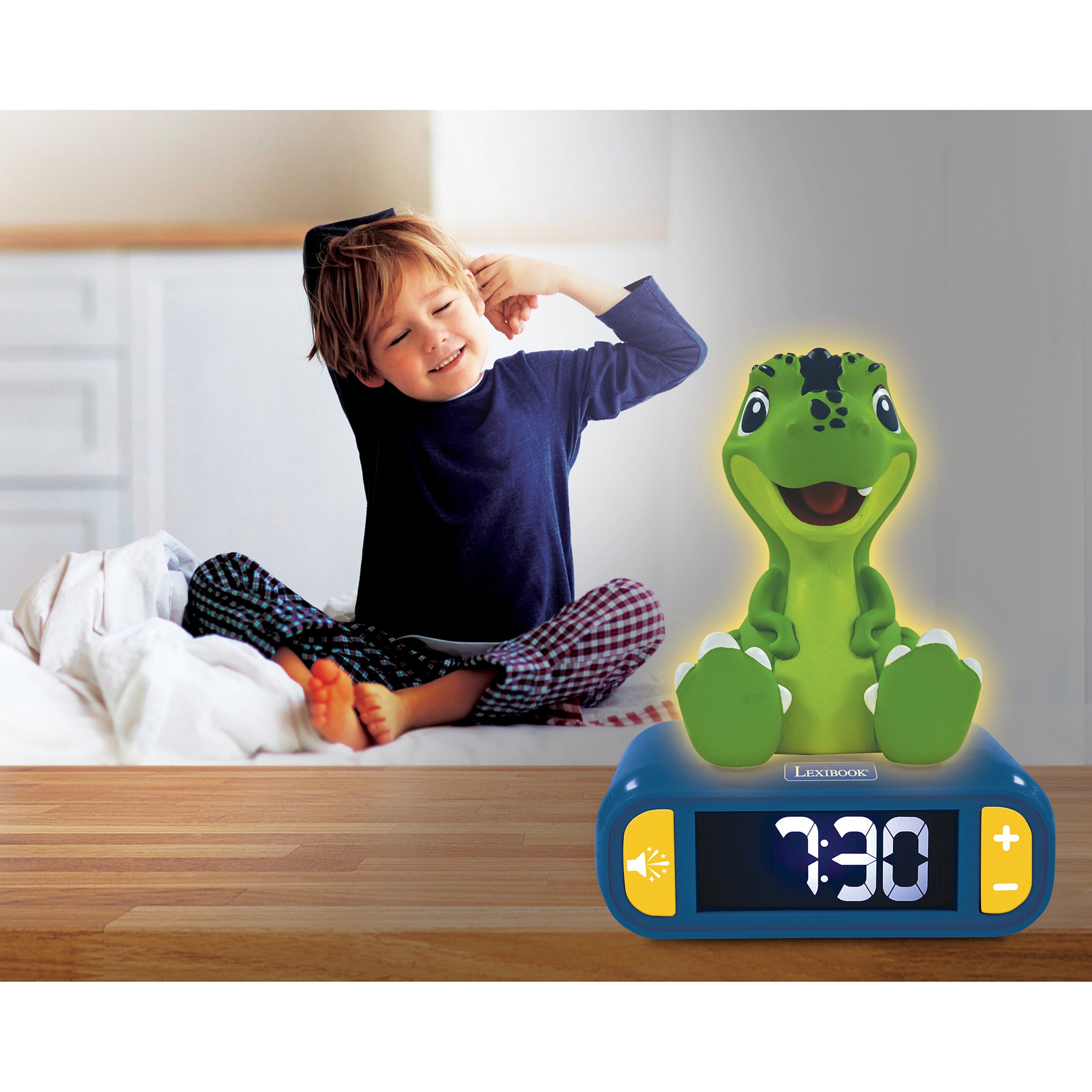 2in1 Wecker und Nachtlicht Dino