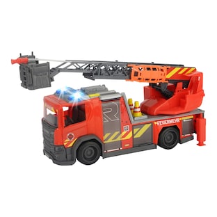 Camion de pompiers Scania avec grande échelle