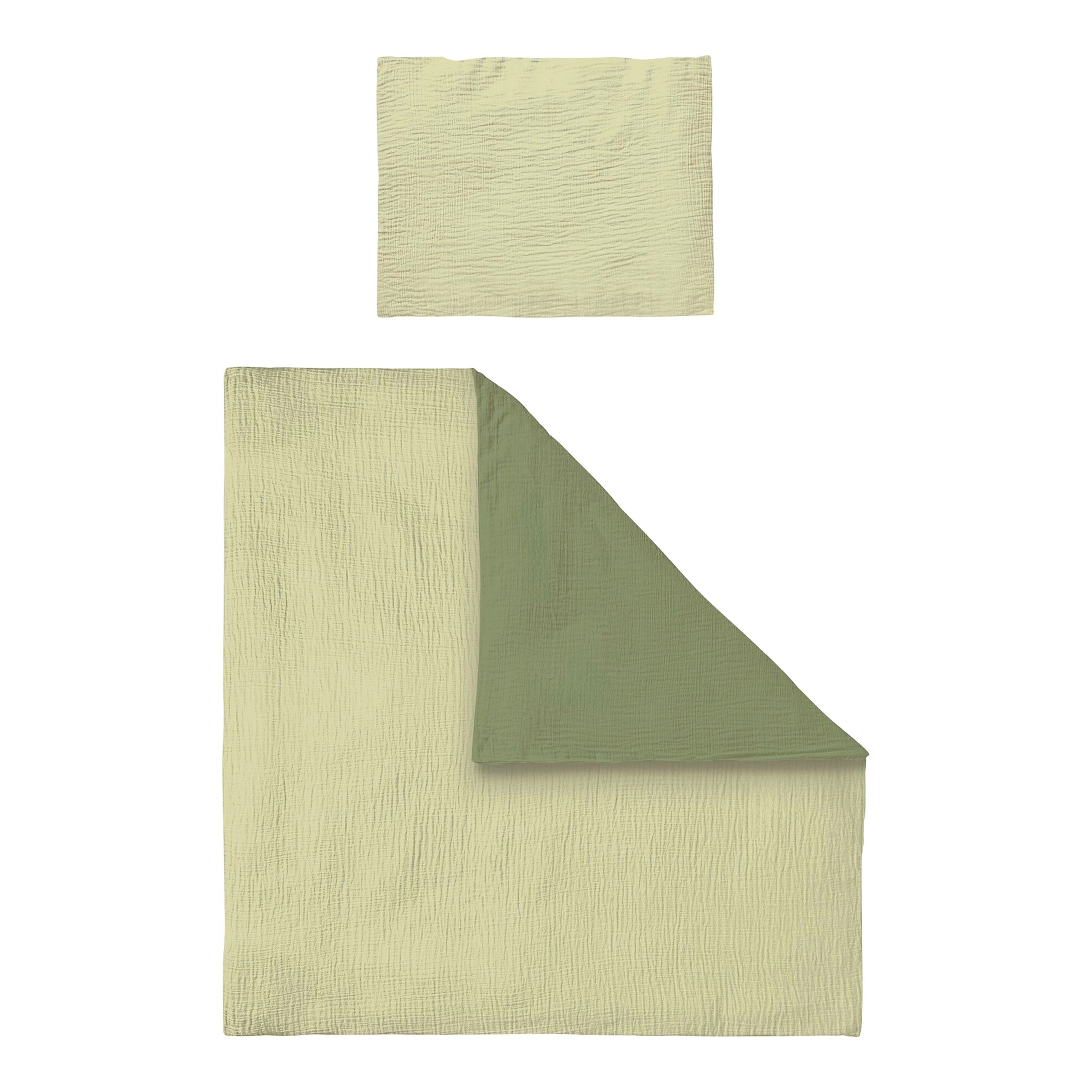 Bornino Home Wende-Bettwäsche Musselin 35x40/80x80 cm