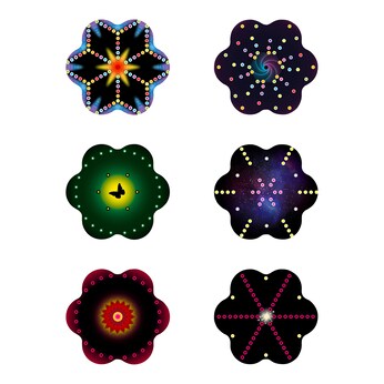 Fädelspielzeug Mandala