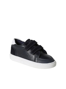 Kinder Ledersneakers mit Klett und Anziehtrick