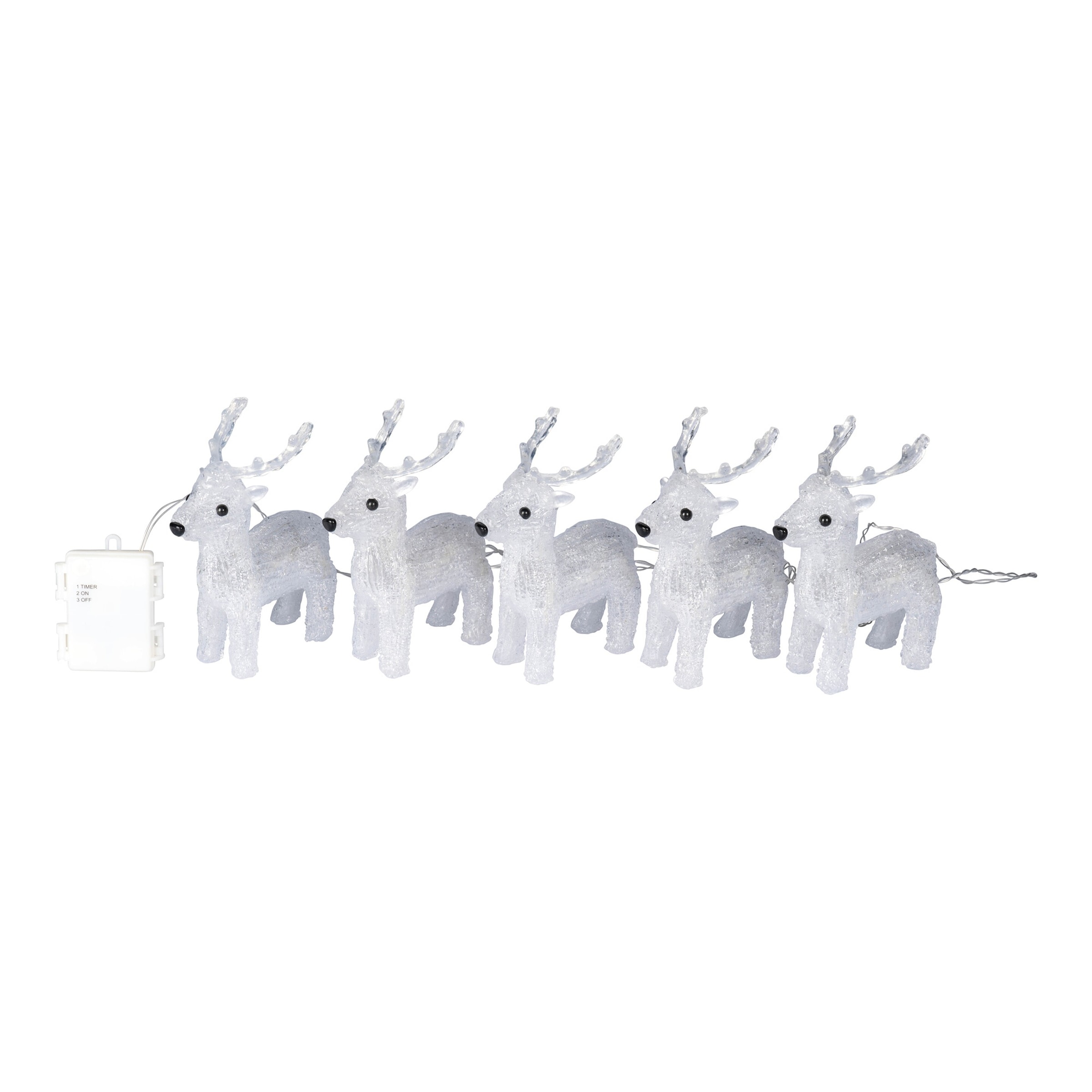 LED-Dekofigur "Rentiere", 5 Stück