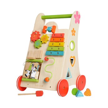 Lauflernwagen Spielzeug 2-in-1 aus Holz