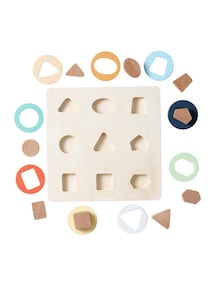 Baby 2-in-1-Puzzle / Bauklötze aus Holz FSC®
