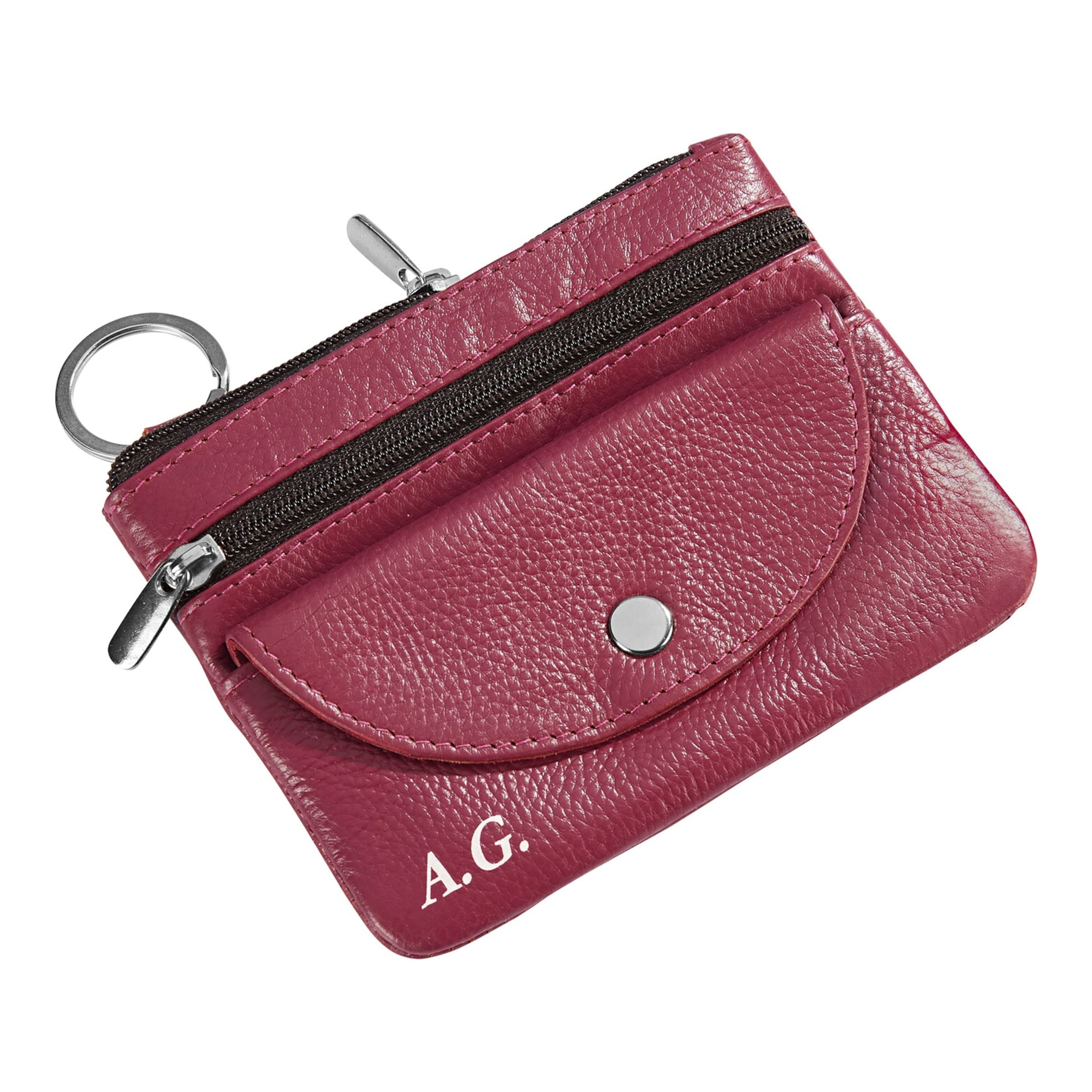 Impex Pochette cl s en cuir personnalisation avec initiales