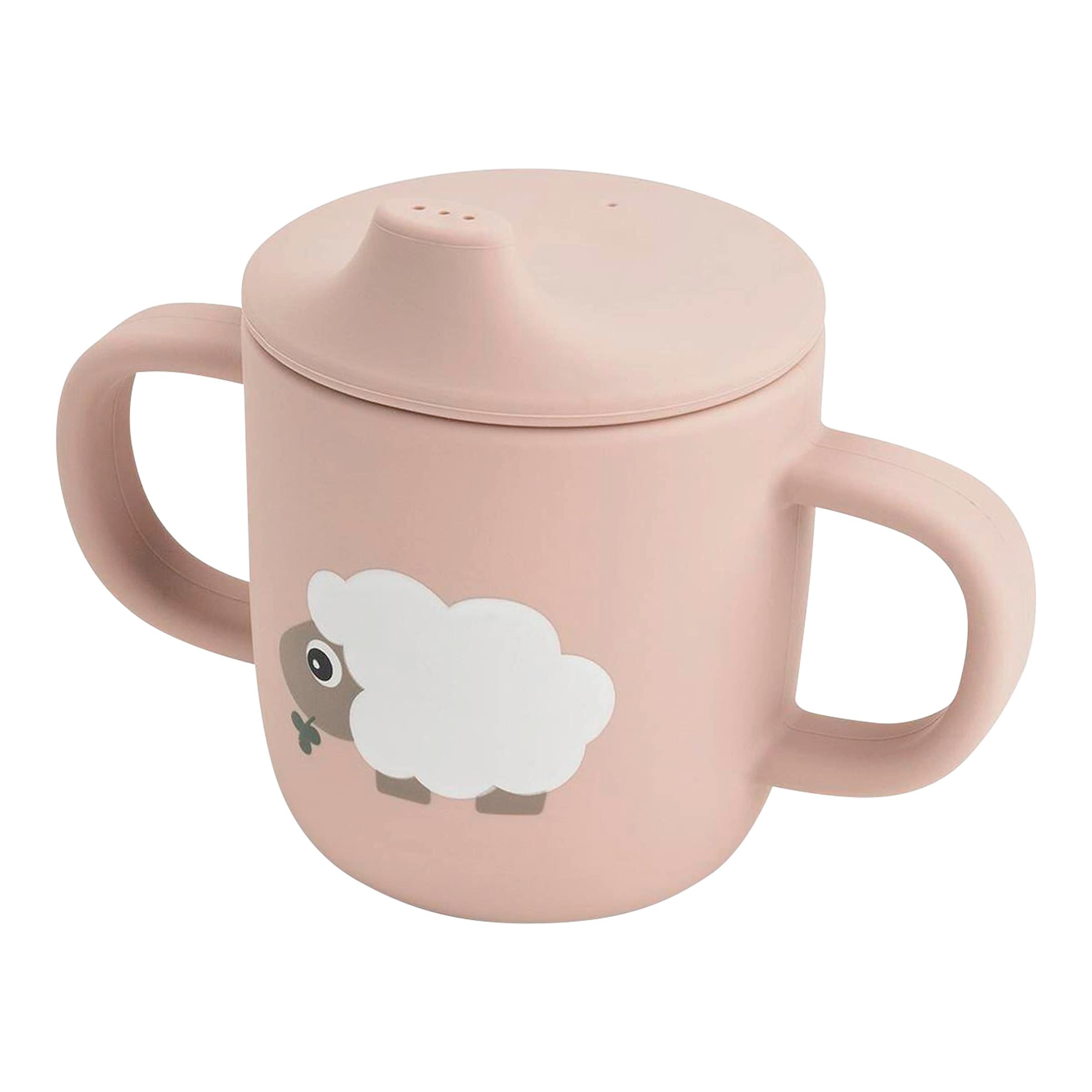 Tasse à bec à 2 anses en silicone bébé Done by Deer Tiny farm