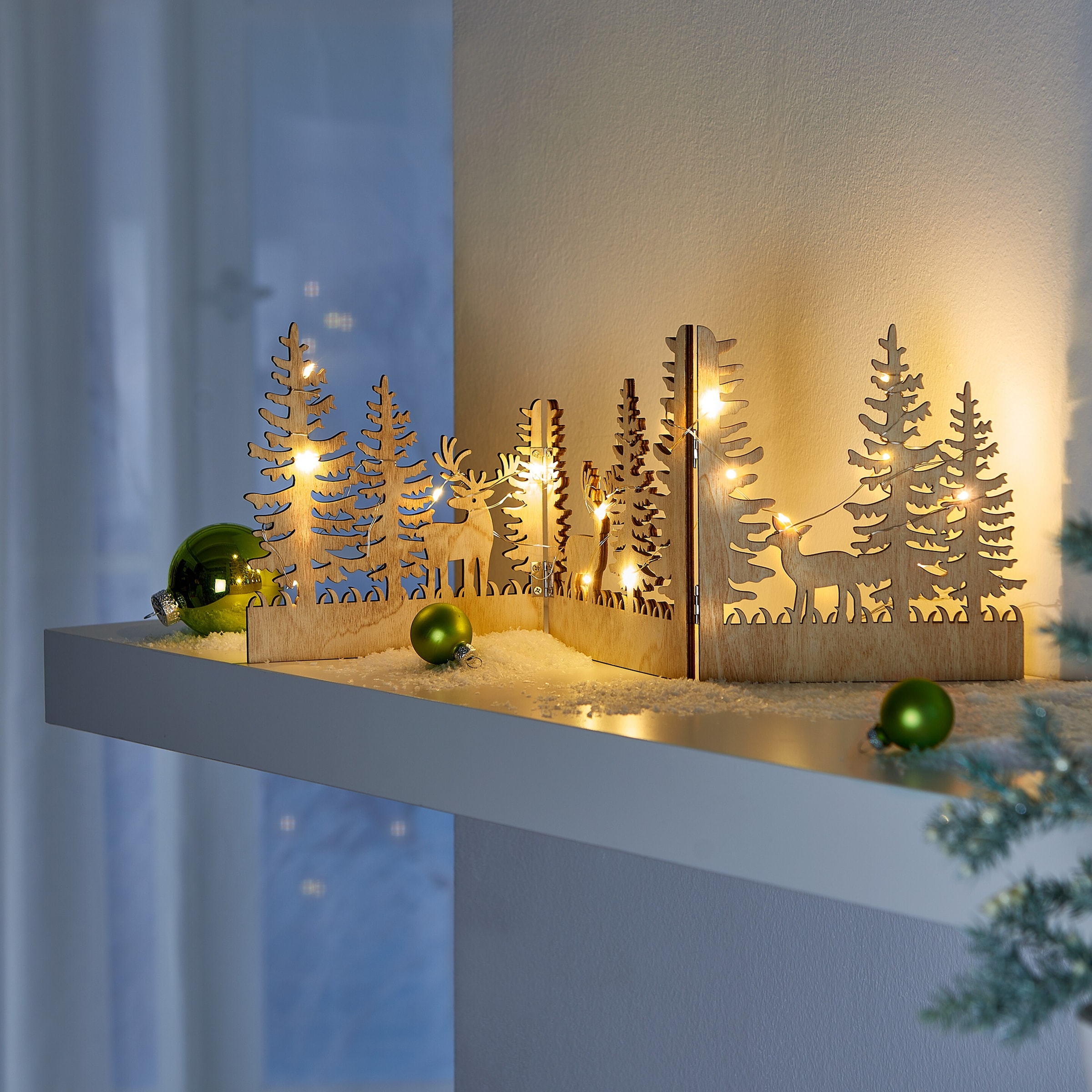 LED-Holzaufsteller „faltbar“