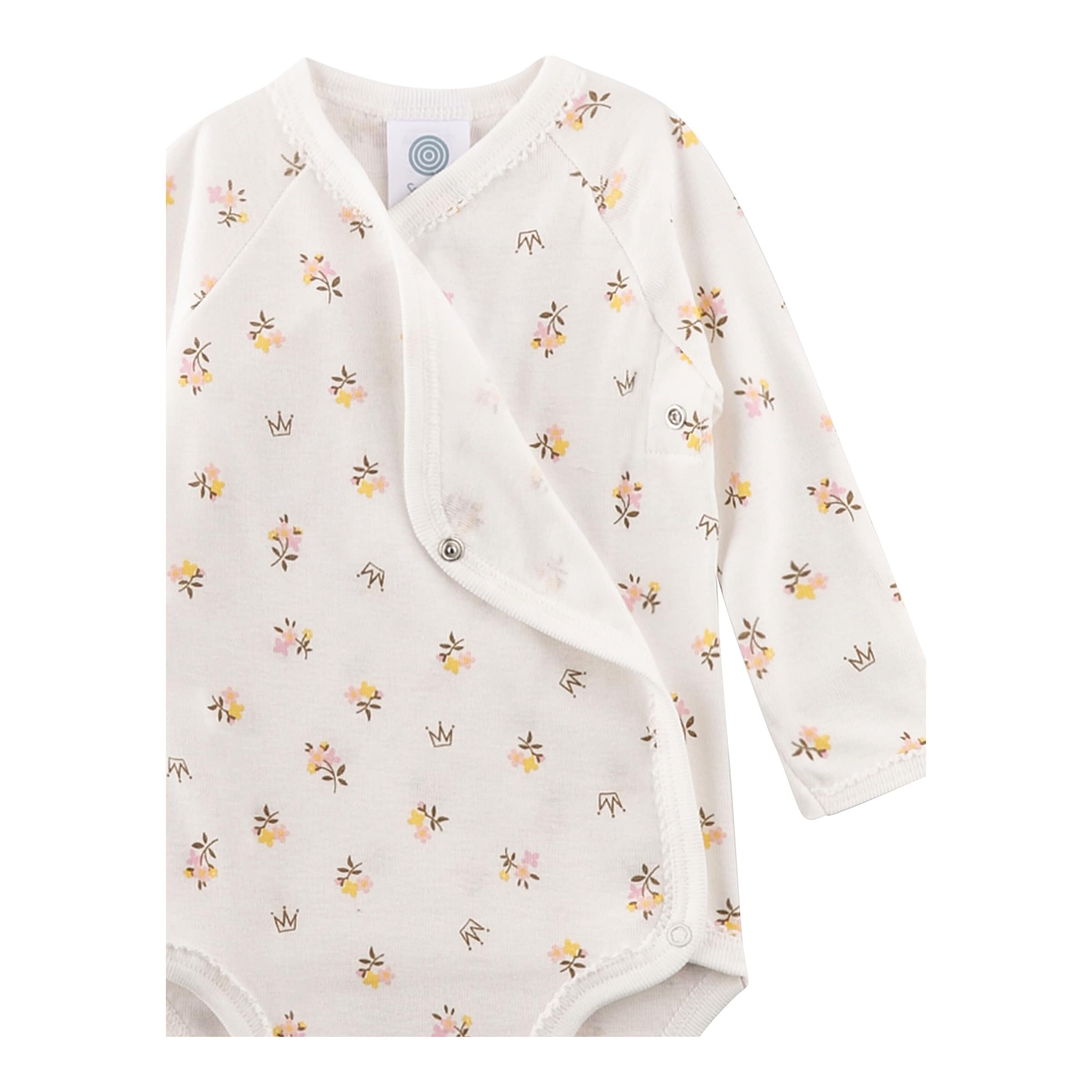 Wickelbody langarm Blumen