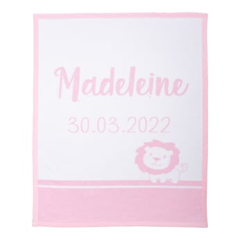 Babydecke Unicade mit Namen 75x100 cm