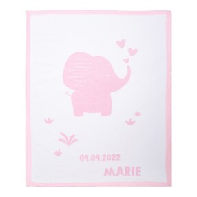 Babydecke Unicade mit Namen 75x100 cm