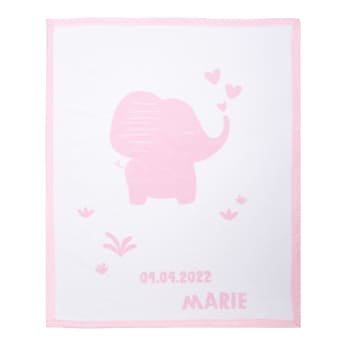 Babydecke Unicade mit Namen 75x100 cm