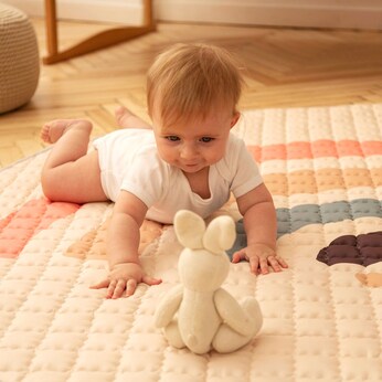 Krabbeldecke XXL gesteppt 150 cm