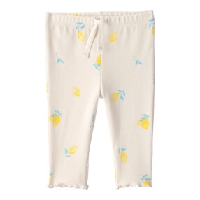 Legging citron côtes