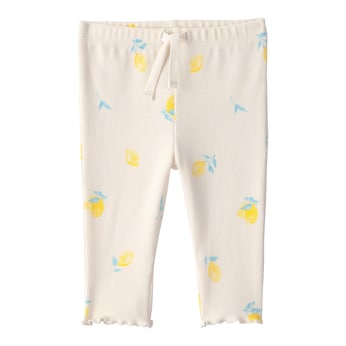 Legging citron côtes