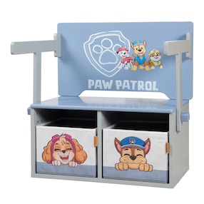 Klappbare Sitzbank mit Aufbewahrungsbox Paw Patrol