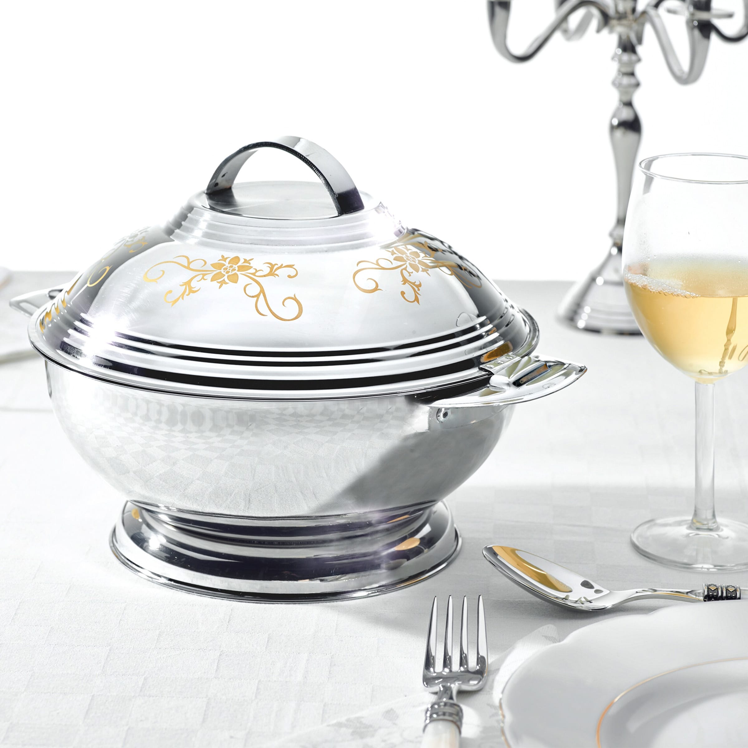 Thermoservierschüssel "Galant" - Edelstahl