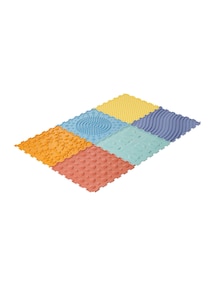 Sensorik-Spielmatte aus Silikon, 6-teilig