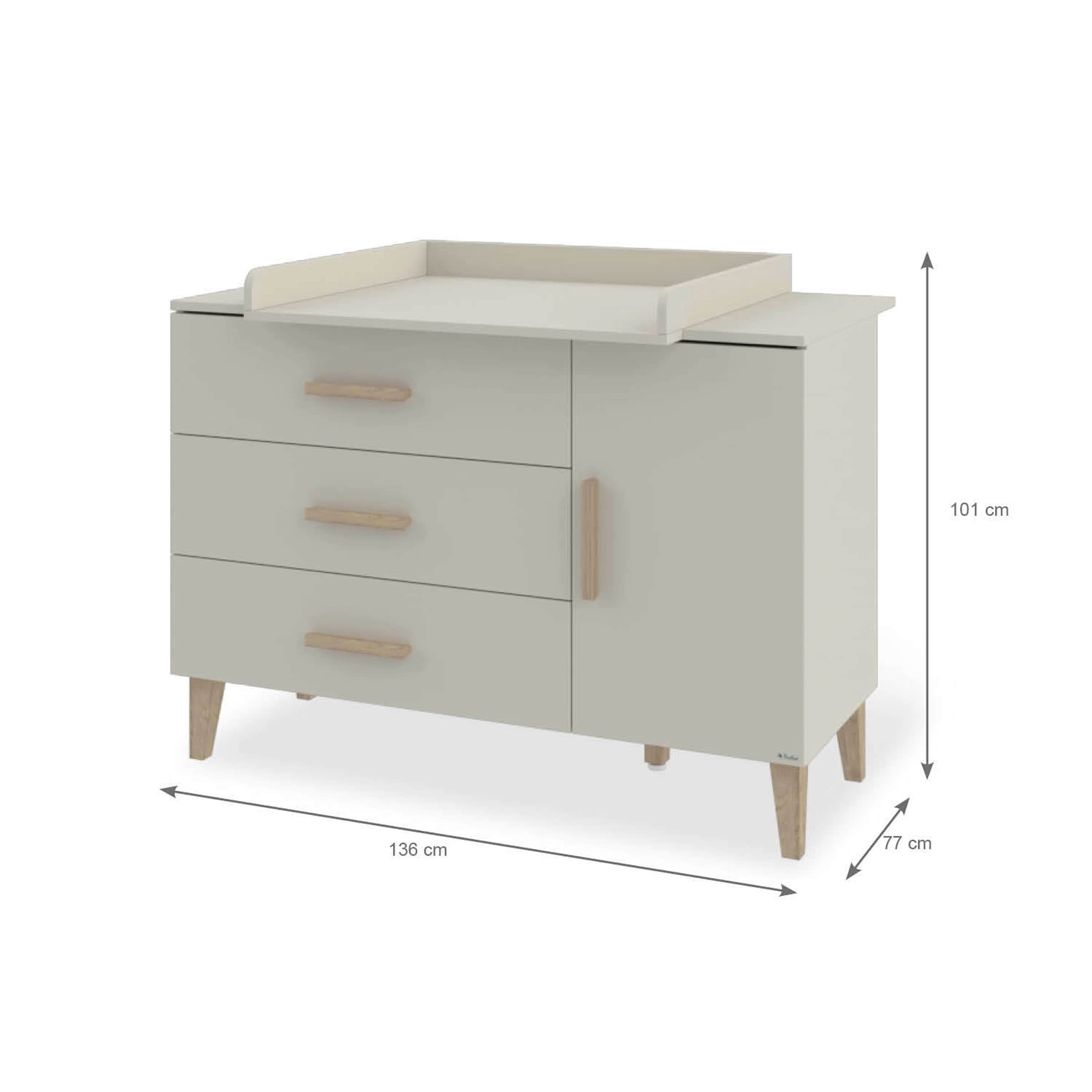 Thumbnail - Pinolino 2-tlg. Babyzimmer Tami extrabreit