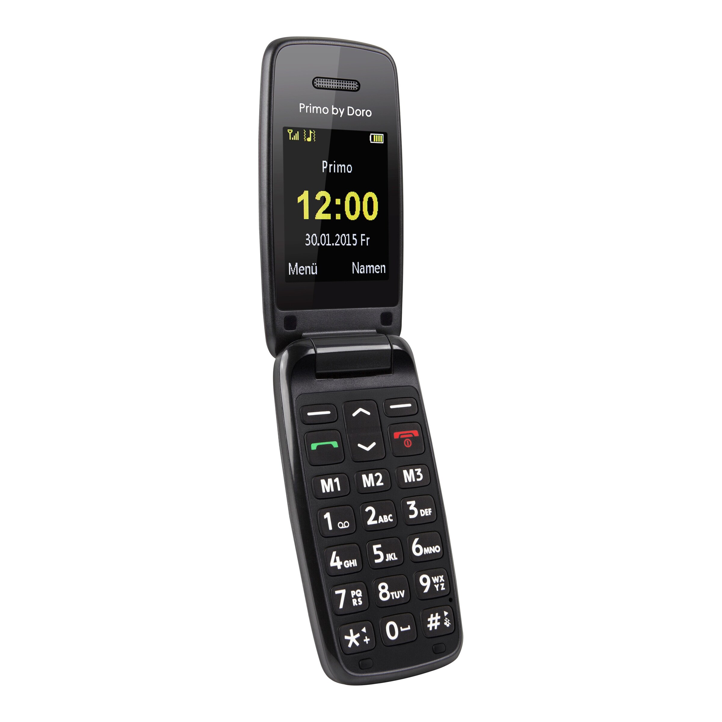 Klapphandy Primo 401, schwarz