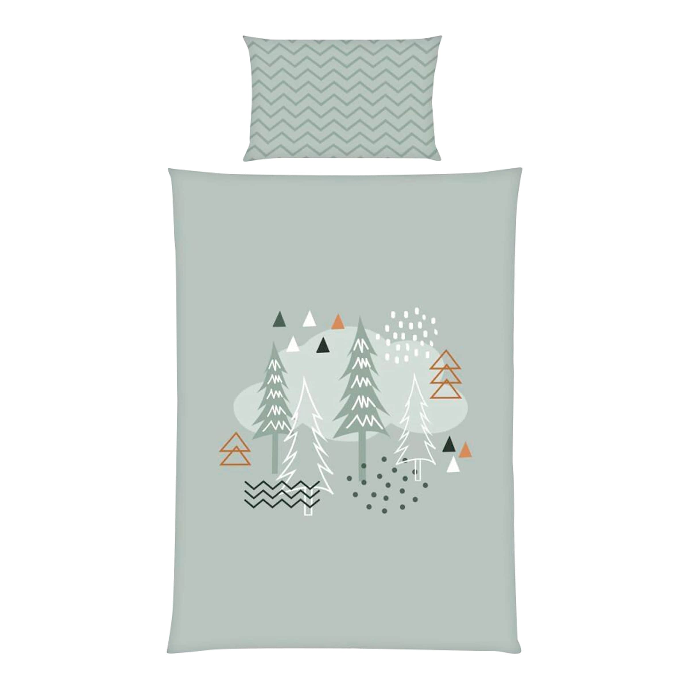 Baby Best Renforcé Wende-Bettwäsche Nordic Forest 40x60 / 100x135 cm