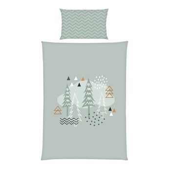 Renforcé Wende-Bettwäsche Nordic Forest 40x60 / 100x135 cm