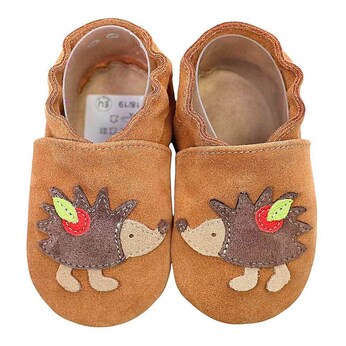 Krabbelschuhe Igel braun