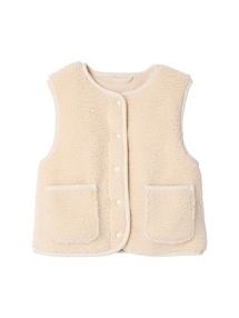 Mädchen Weste aus Teddyfleece